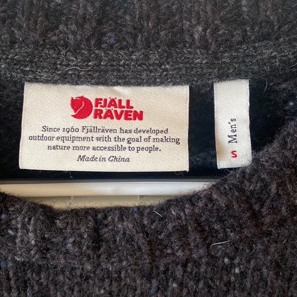 Fjallraven Lada Round-neck Wool Sweater Size Men’s Small - Picture 2 of 16